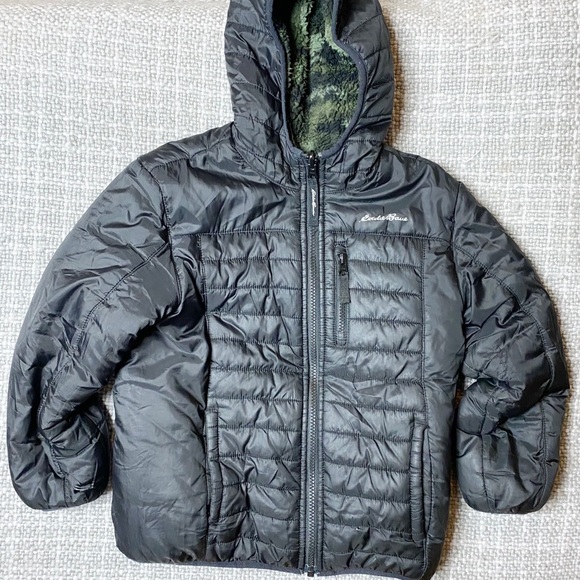 Eddie Bauer Other - Eddie Bauer Kid's Reversible Fleece Puffer Jacket sz XS